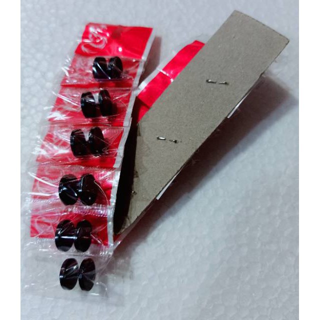 grosir   Anting barbel besar hitam isi 12 pcs