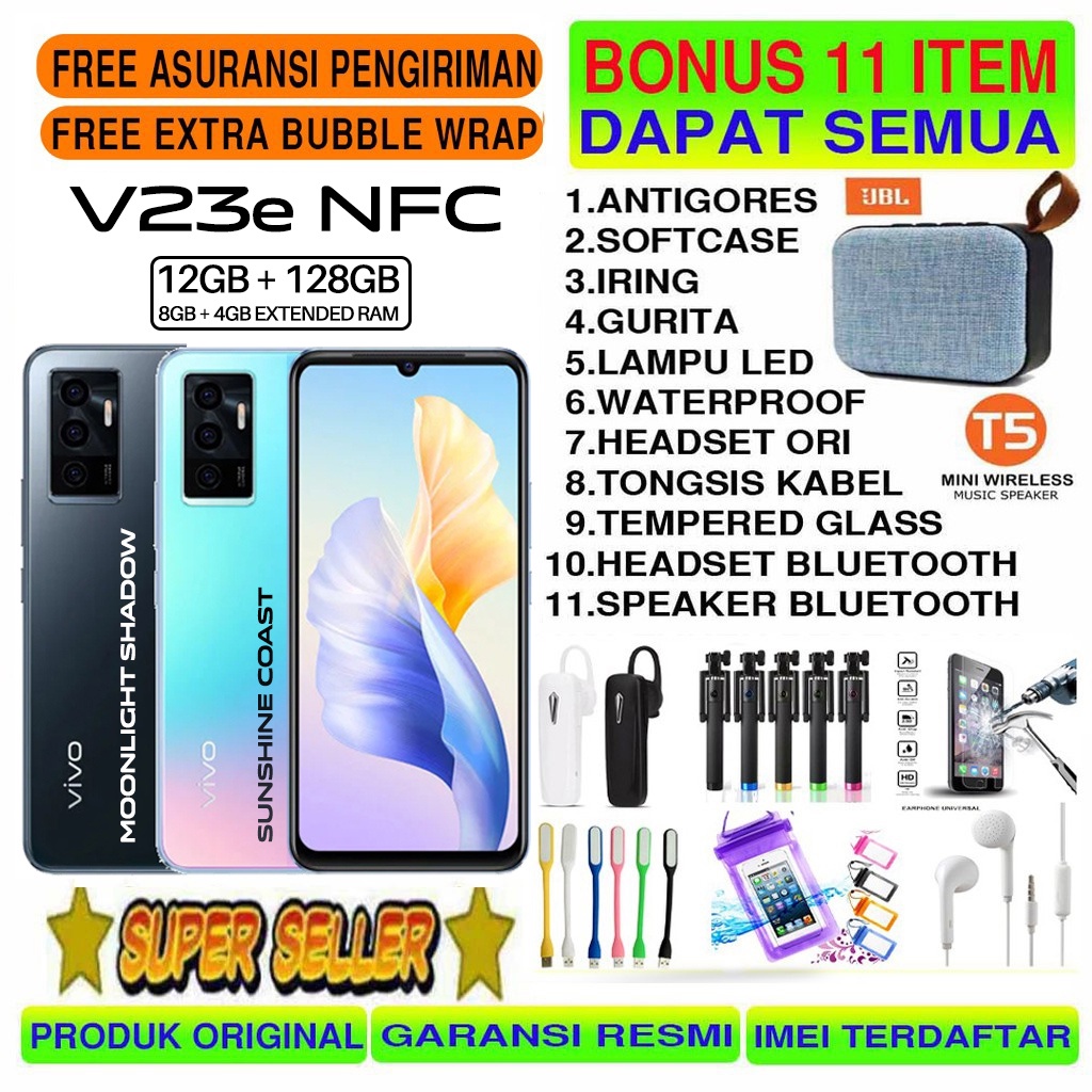 VIVO V21 5G & V23 5G 12/128 11/128 8/128 GB GARANSI RESMI VIVO-1