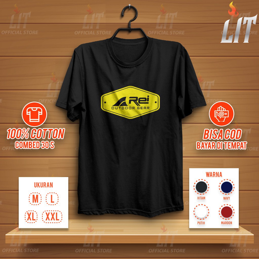 Kaos Outdoor Rei AREI Distro Premium Baju Gunung Kaos Pendaki