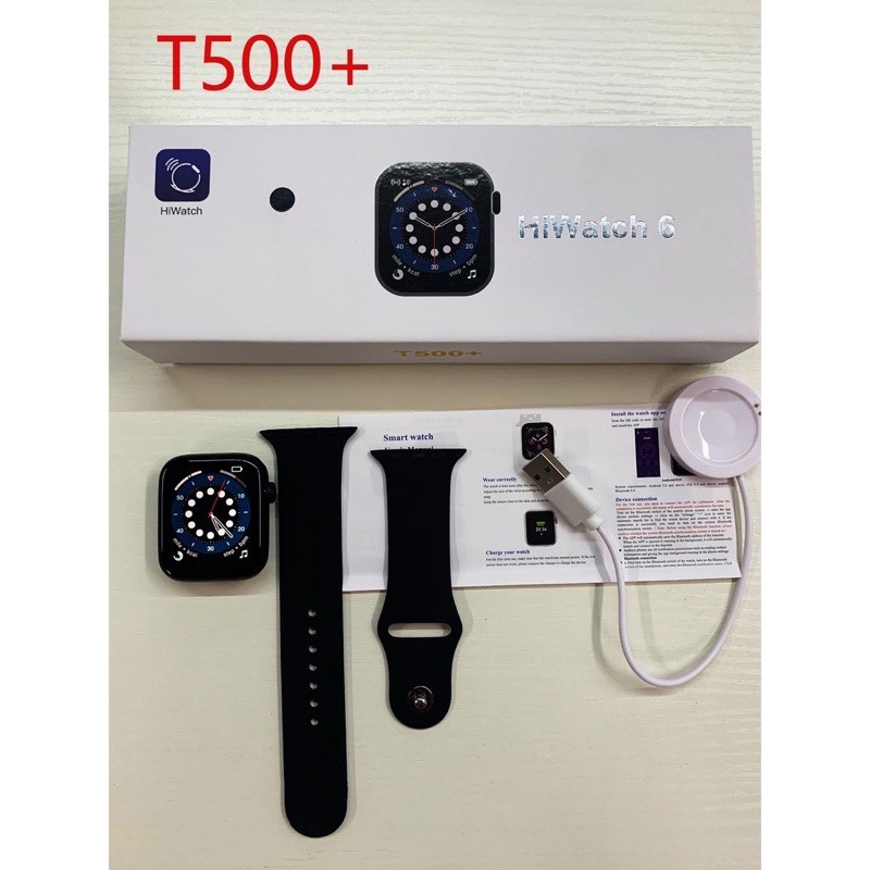 Bisa COD SmartWatch T500+ Plus Hiwatch 6 Original Full Screen Series 6 Wa Tlp Support IOS Android