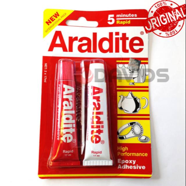 Araldite Lem Besi Epoxy Serbaguna Merah