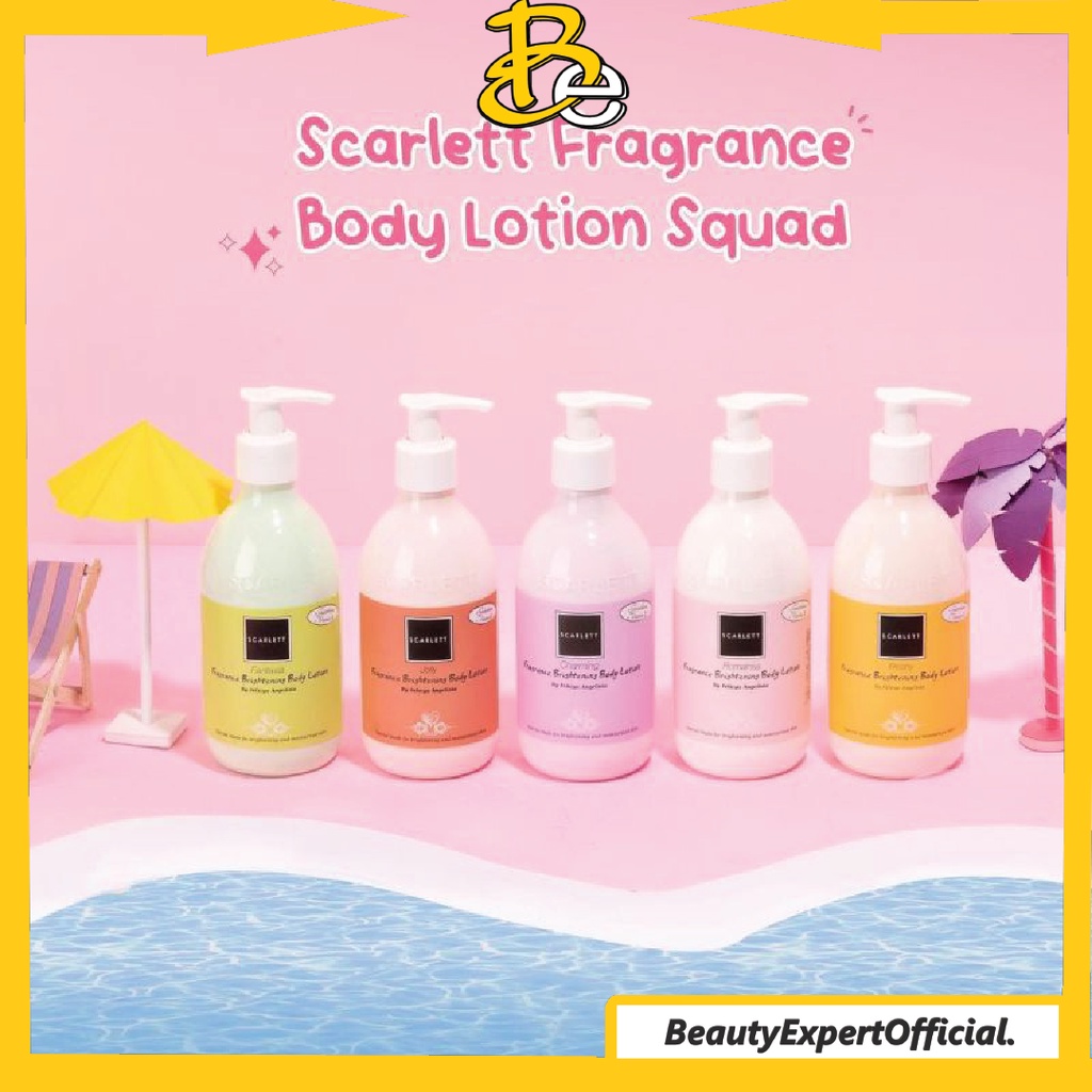 ⭐️ Beauty Expert ⭐️ SCARLETT Body Lotion Series - Jolly Romansa Fantasia Charming Freshy - RESMI BPOM 100% ORIGINAL