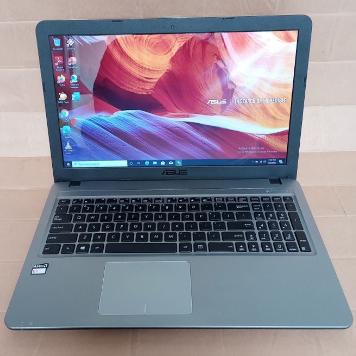 Asus X540Y Amd E1-7010 2GB 500GB Silver Mulus Pisan Good
