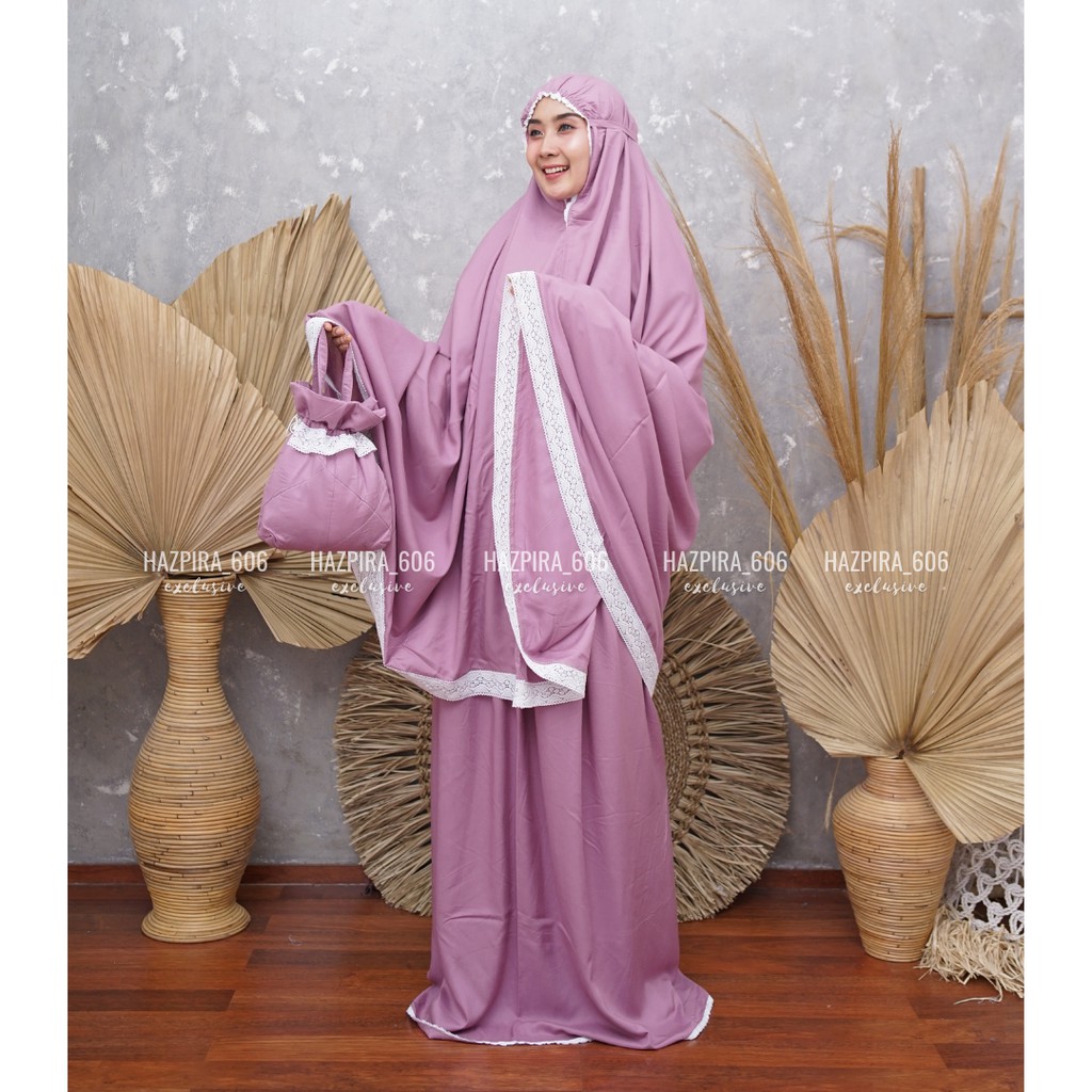 Mukena Dewasa Jumbo Bali Rayon Renda Navisa