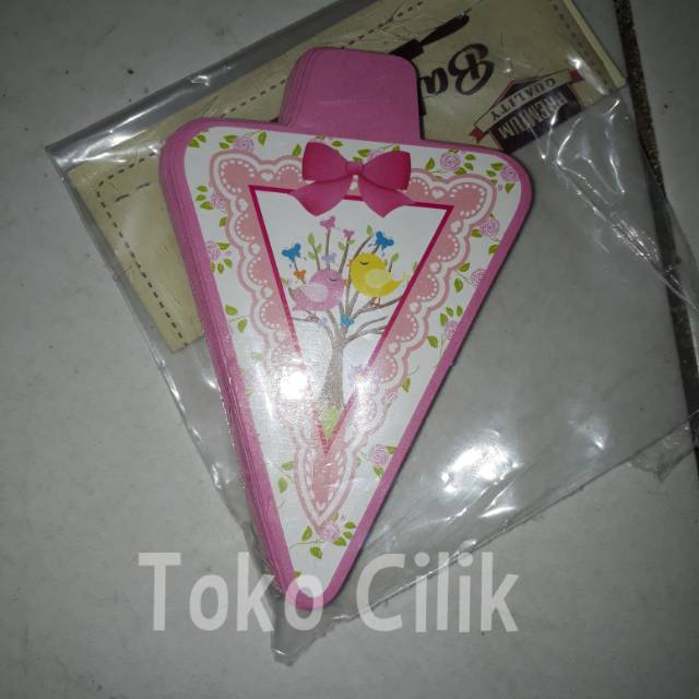 alas/karton/kertas/mini/cake/tart/segitiga/triangle/kue/potong/slice