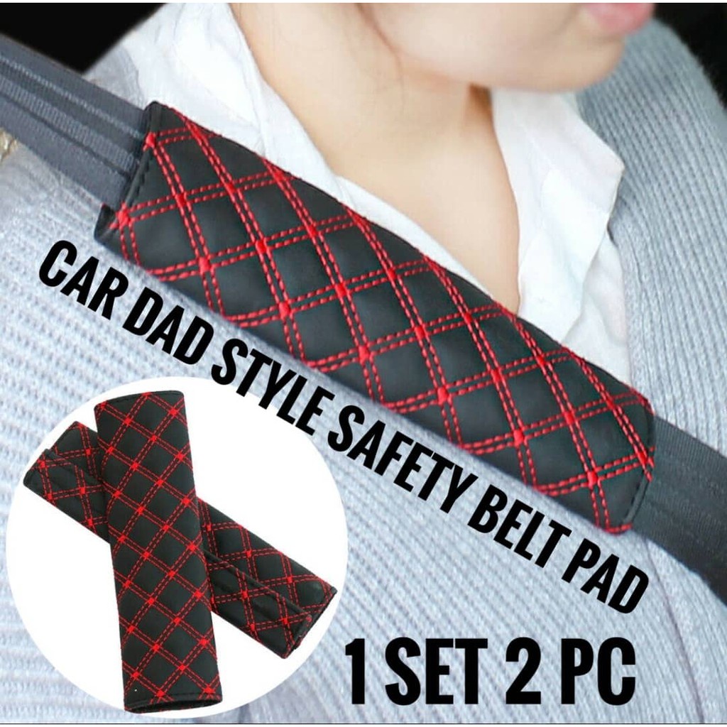 New 2pcs Cover Seat Belt Universal Mobil / Cover Sabuk Pengaman Mobil/Car Safety Belt Cover/Sarung Safety Belt Mobil