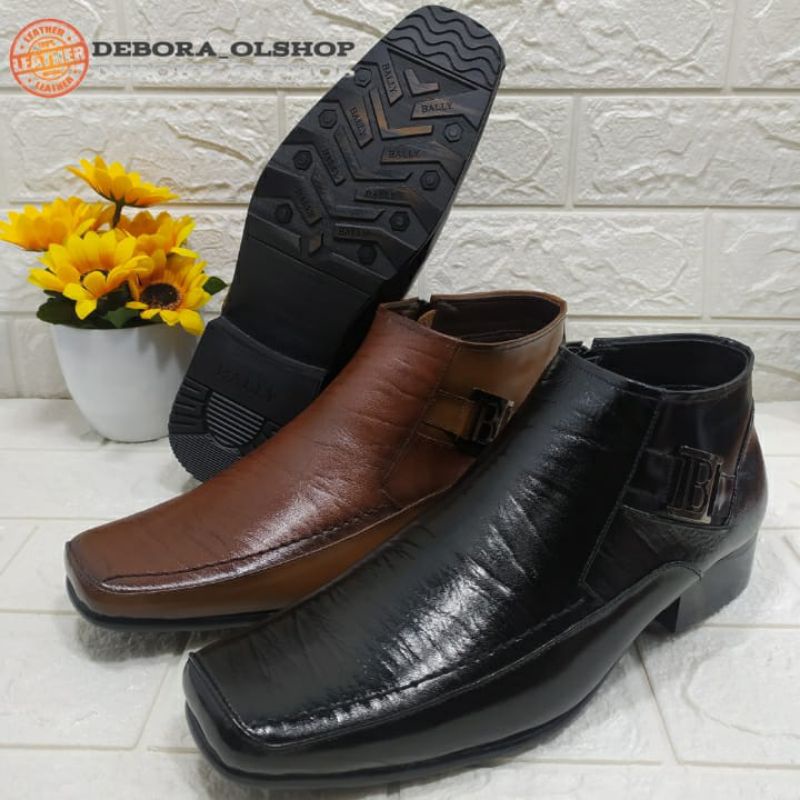 SEPATU BOOT RESLETING PRIA / SEPATU BOOT KULIT PRIA / SEPATU KULIT BOOT FORMAL PRIA / SEPATU BOOT KE