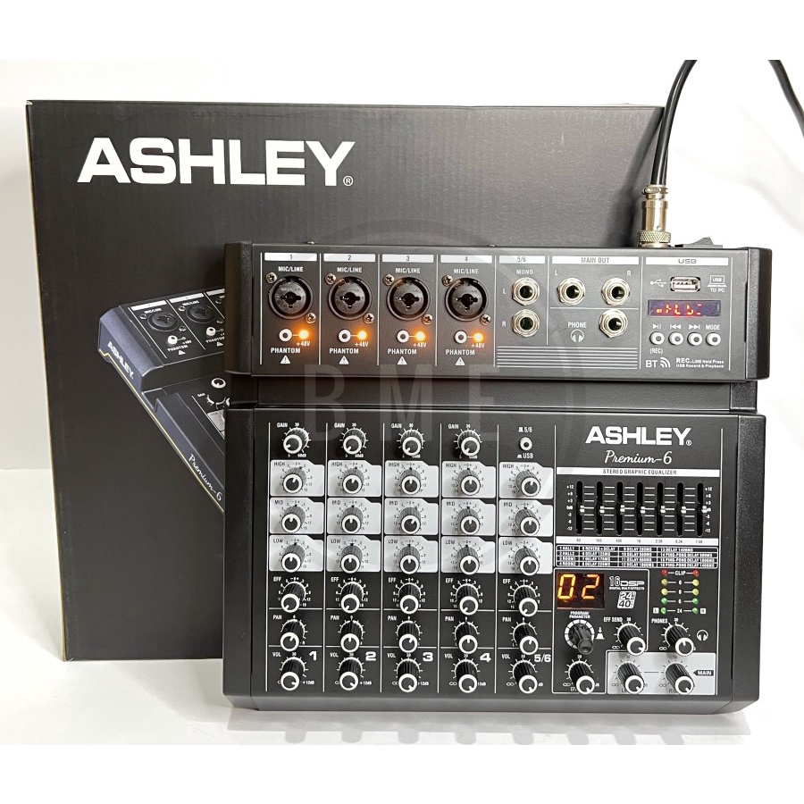 Mixer Audio Ashley Premium6 / Premium 6 6 Channel Soundcard Bluetooth