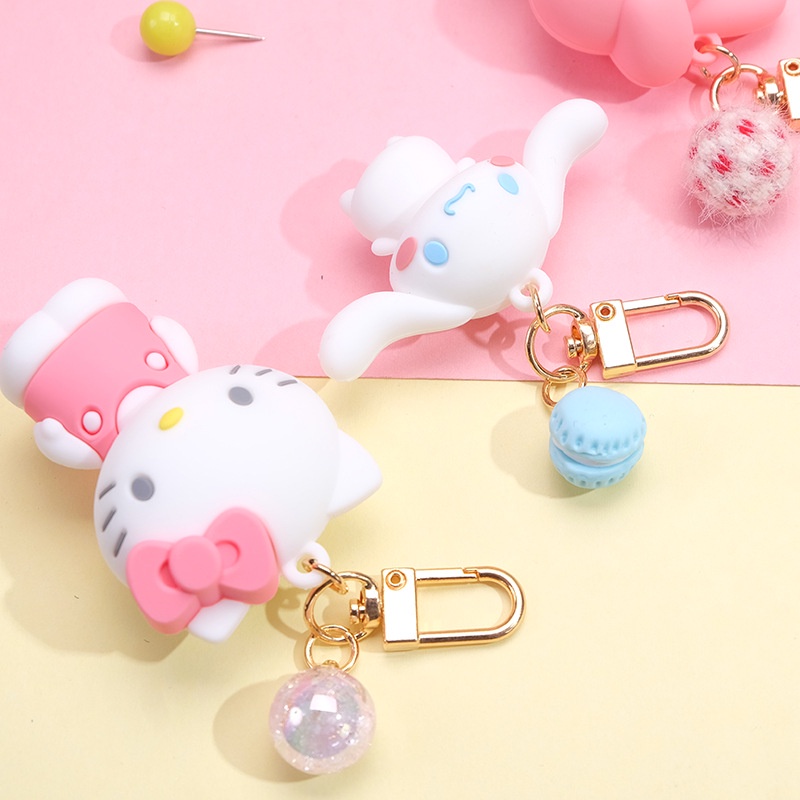 2022 Gantungan Kunci Bentuk Boneka Kartun Hello Kitty / Puding / Melody Untuk Hadiah Anak / Dewasa