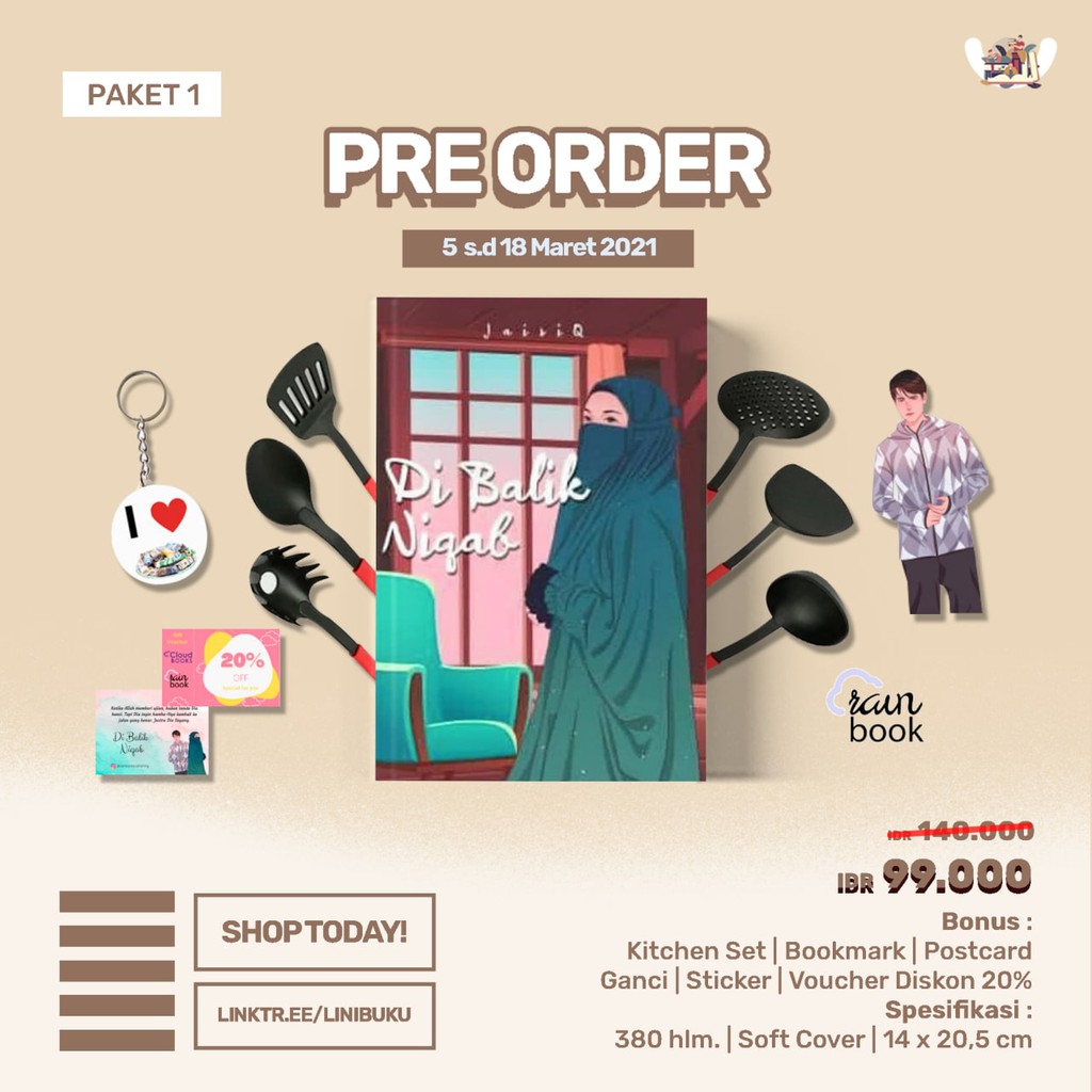 Novel  Di Balik Niqab karya Jaisi Q-2