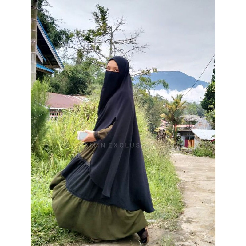 Baju gamis muslimah Nusaibah Dress
