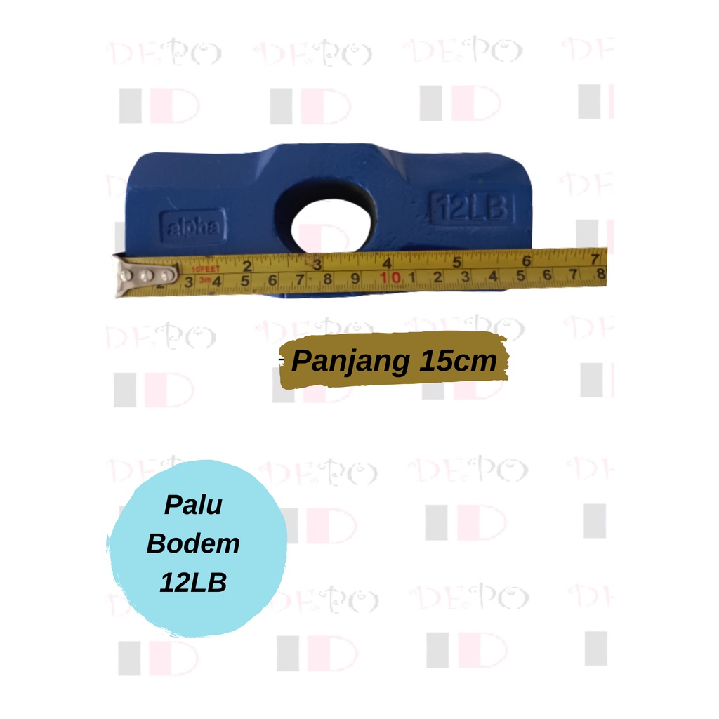 Bodem 12LB Besar /  Palu Batu 12LB / Bobok Palu Penghancur / Kepala Palu / Kepala Martil