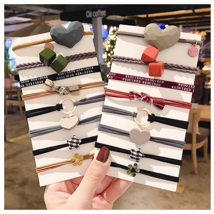 Civeto IK28 Ikat Rambut Mix Pattern Set 8 Pcs-7