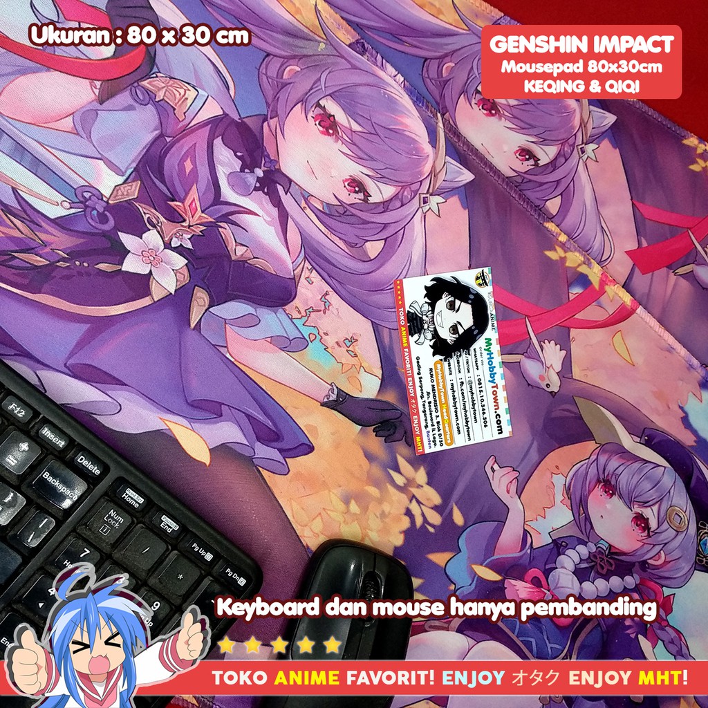 Mousepad Anime Gaming - Deskpad - Genshin Impact : Keqing Qiqi