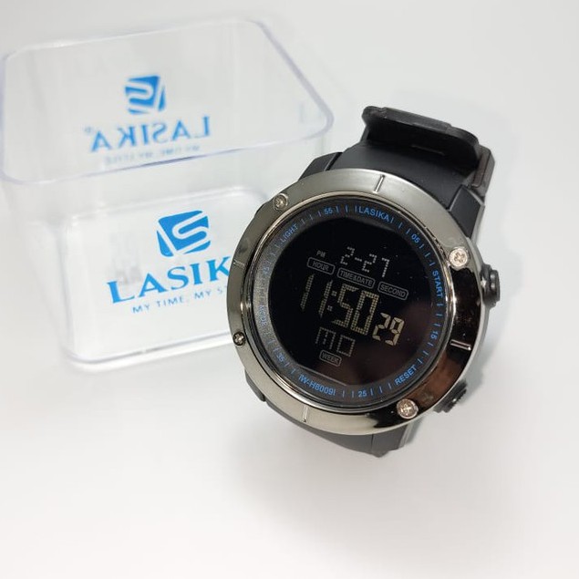 SALE!!! Jam Tangan Digital Kasual Pria Lasika Jumbo 8009 Water Resist Bonus Box