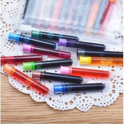 Disposable Fountain Ink Pen - Tinta Isi Ulang Pena (12pcs)