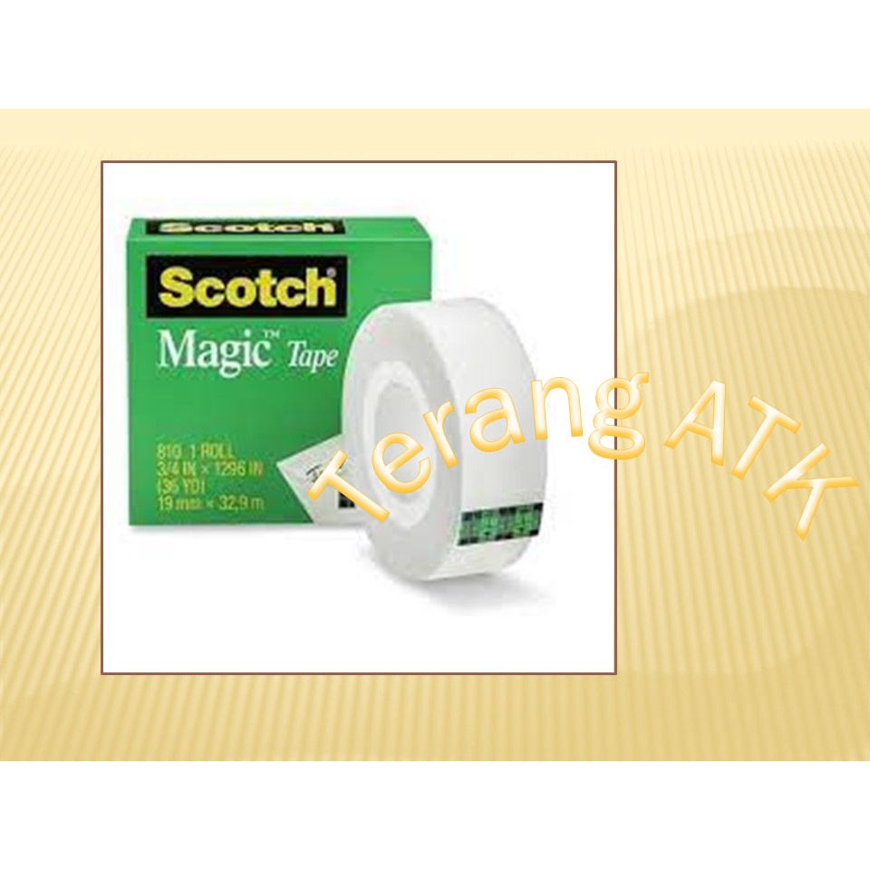 

Selotip Scotch Magic 810 Merek 3M [3/4 inch]
