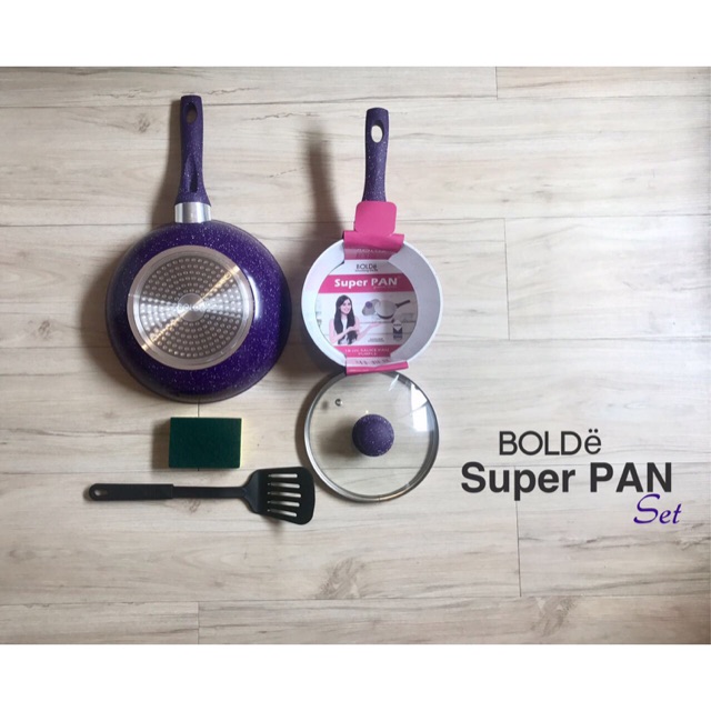 5pcs Super PAN Keramik Purple Butterfly Set 5 Original BOLDe Panci Keramik Premium