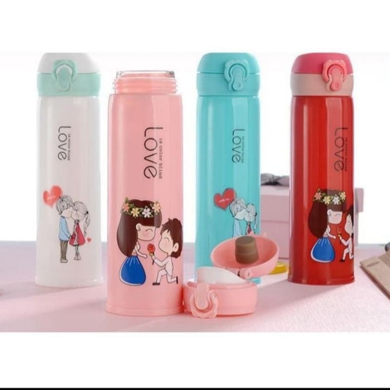 TERMOS KANCING GLASS LOVE / BOTOL KACA BPA FREE