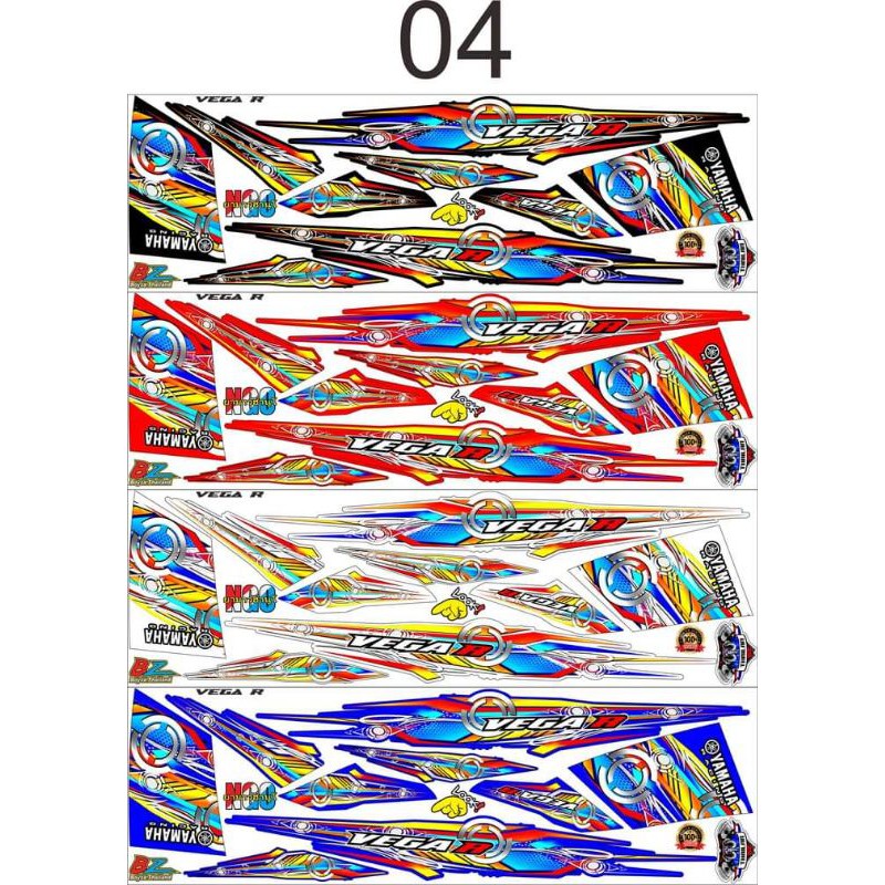 STRIPING VEGA R TRANSPARAN STRANSPARANT UV VEGA R