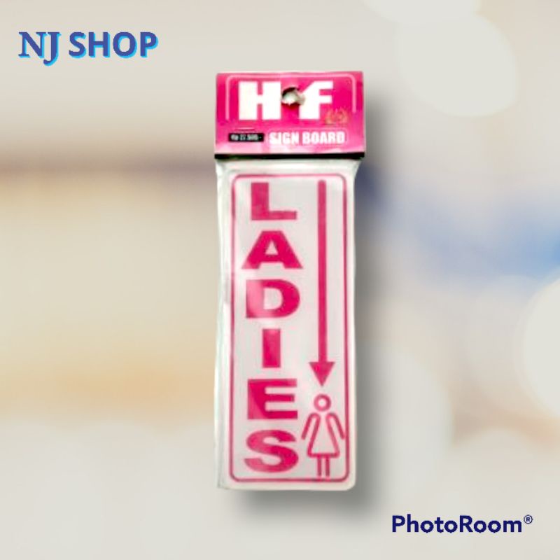 

[Sign Board] - "LADIES" BAHAN AKRILIK