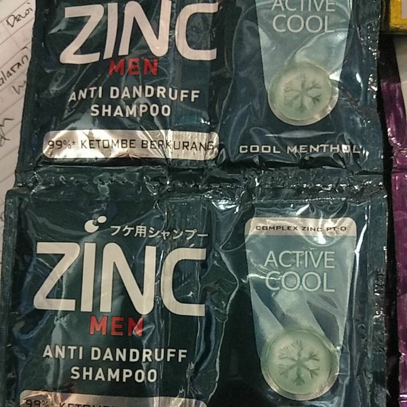 SHAMPOO ZINC ECER SACHET 4 PCS - ALL VARIAN/4PCS BUKAN 1RENCENG