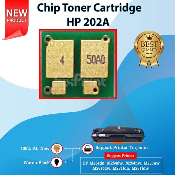 Chip Toner Cartridge 202A CF500A CF501A CF502A CF503A