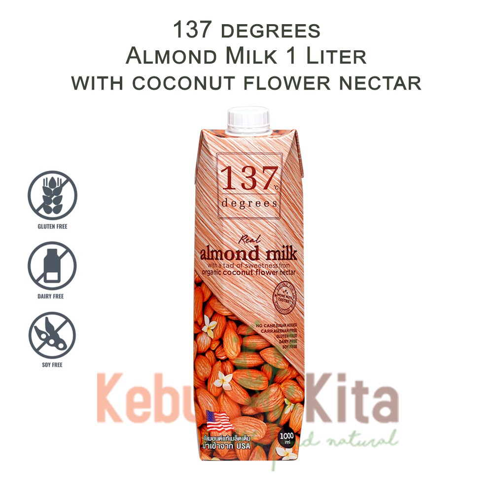 

137 degrees Almond Milk with Coconut Flower Nectar 1 Liter