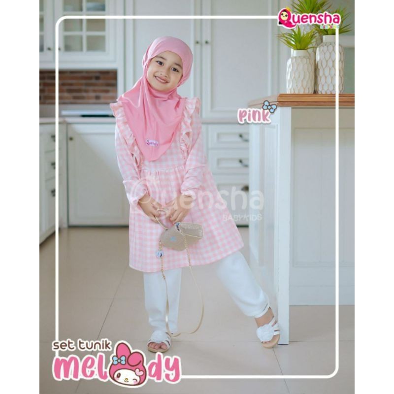 Quensha set Tunik Melody setelan anak original