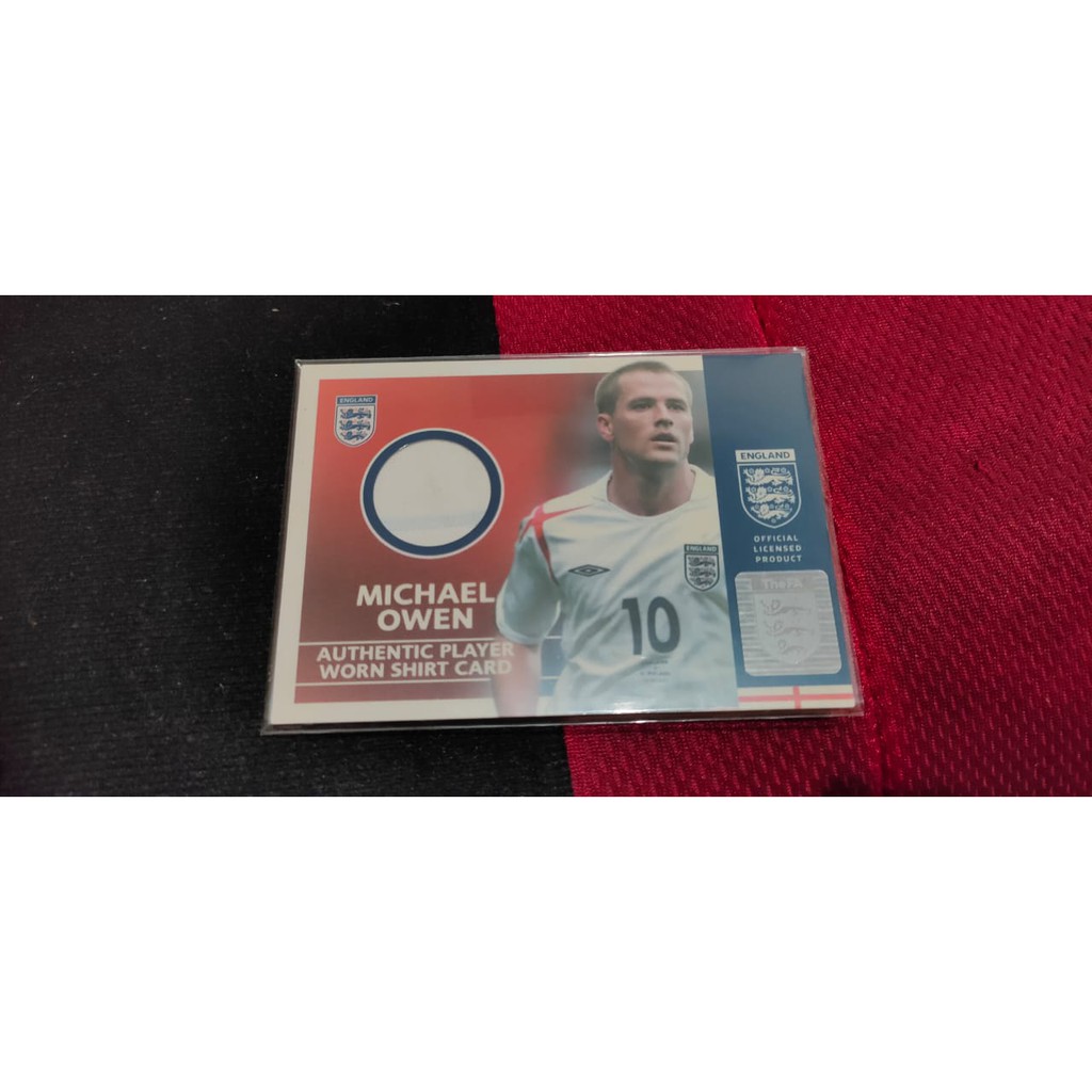 WTS Kartu Topps Match Worn Michael Owen | England