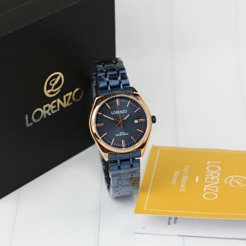 Jam tangan Lorenzo 1070 Tali Rantai Original Wanita