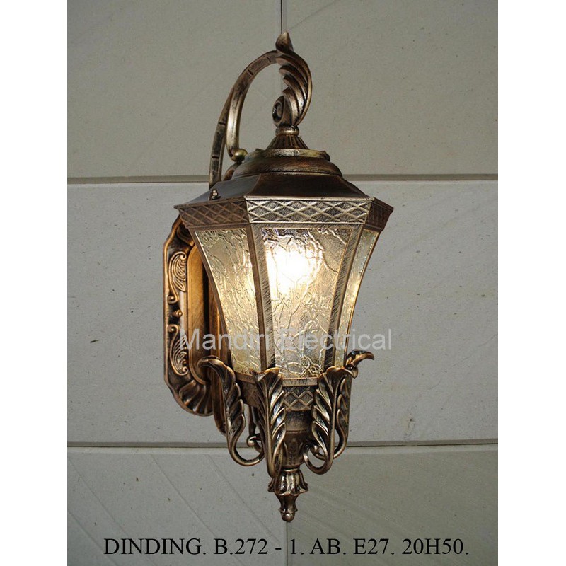 lampu Hias Dinding Dekorasi Outdoor B-272 AB / BK