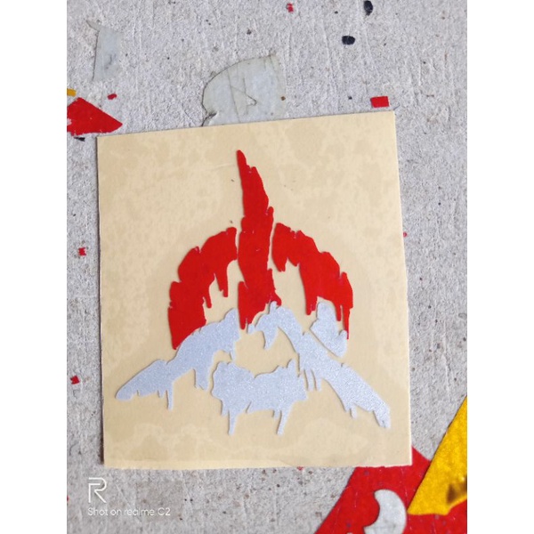 

stiker cutting timbul uk4*4