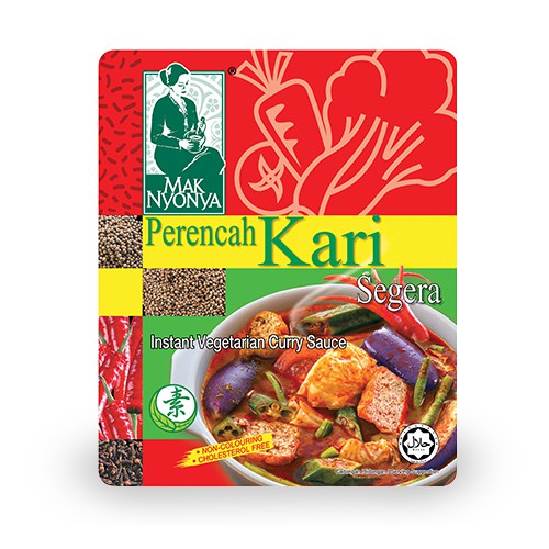 

Mak Nyonya Perencah Kari Segera Vegetarian Curry Sauce 200gr