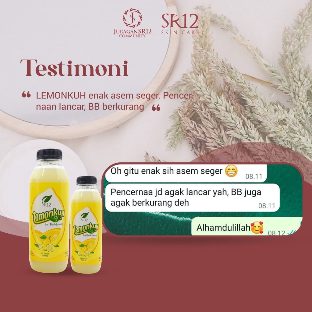 Lemonkuh SR12 SR 12 Obat Penurun Pengurus Herbal Pelangsing Berat Badan Alami Sari Minuman Ekstrak Lemon Asli Diet Pelancar BAB