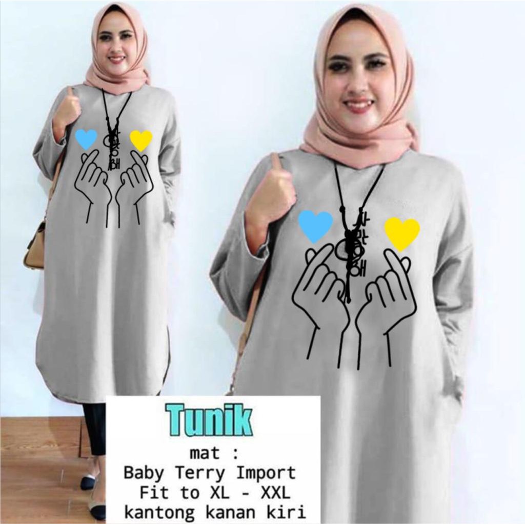 TUNIK SARANGHAE /TUNIK KEREN/ TUNIK MAMACHI / TUNIK POLOS/ TUNIK CEWEK / TUNIK MUSLIM