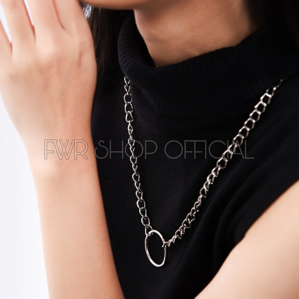 FWR - Kalung Rantai Wanita Panjang Multilayer Necklace