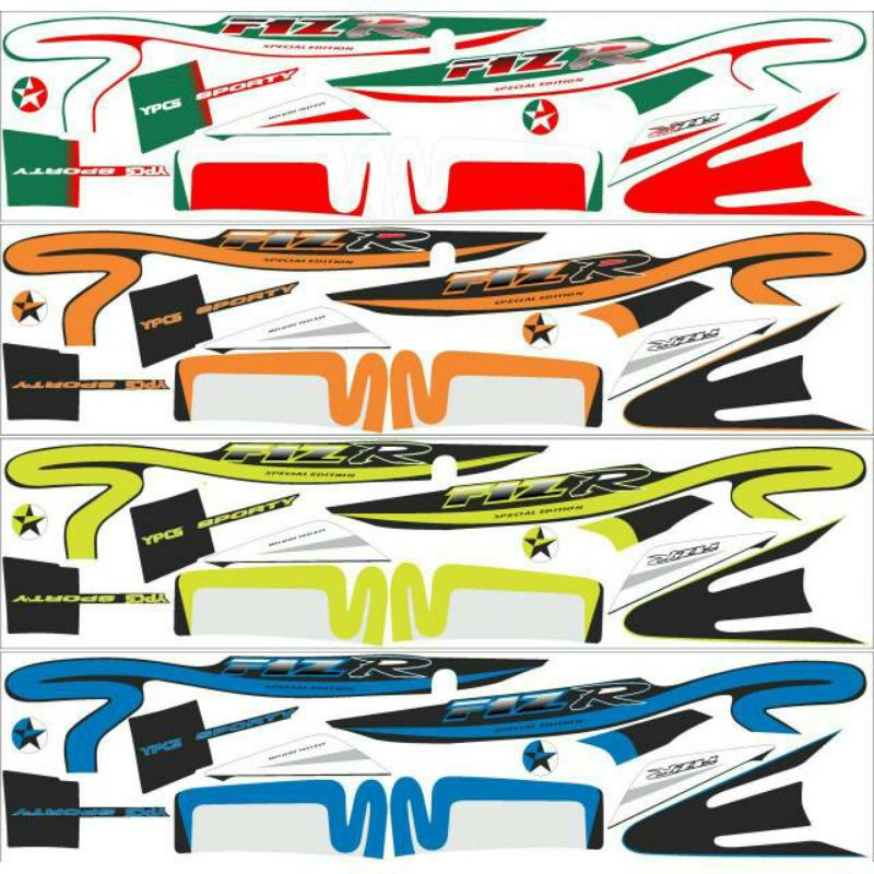 stiker striping F1ZR CALTEX