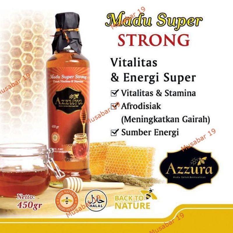 

Madu Azzura - Madu Super Strong 450gr, 500gr