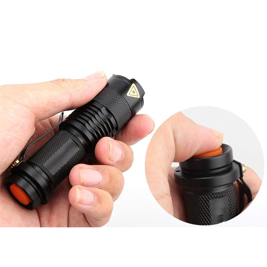 LED UV Flashlight Ultraviolet Torch With Zoom Function Mini UV Black Light Pet Urine Stains Detector