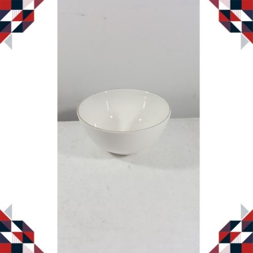 Mangkok Putih cantik/Mangkok Lauhan Premium/Mangkok Keramik Tebal/Mangkok Lauhan 4.5 GK Keramindo