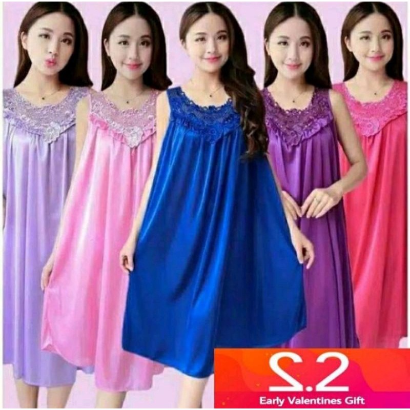 Baju Dinas Istri Lingerie Dress BIG SIZE  baju tidur sexy  JUMBO LD 120 satin halus berkwalitas terb