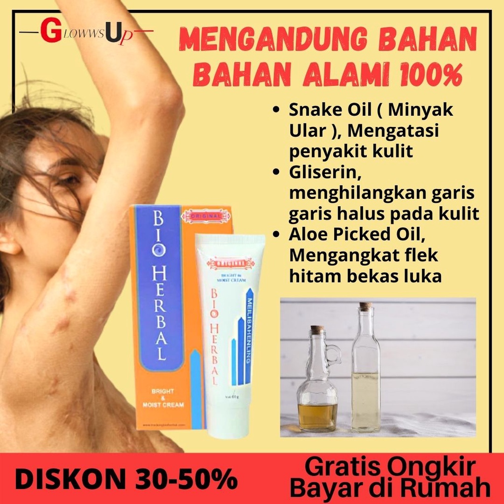 PENGHILANG BEKAS LUKA BIO HERBAL MEILBAHENLING ORIGINAL BPOM CREAM LUKA PERAWATAN TUBUH