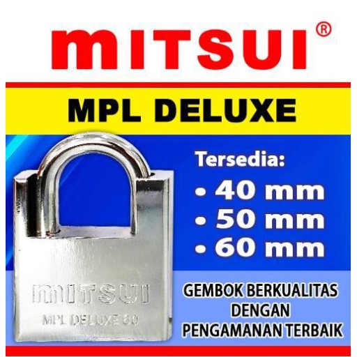 Gembok Baja DELUXE Anti Karat Padlock Gembok Pagar Toko