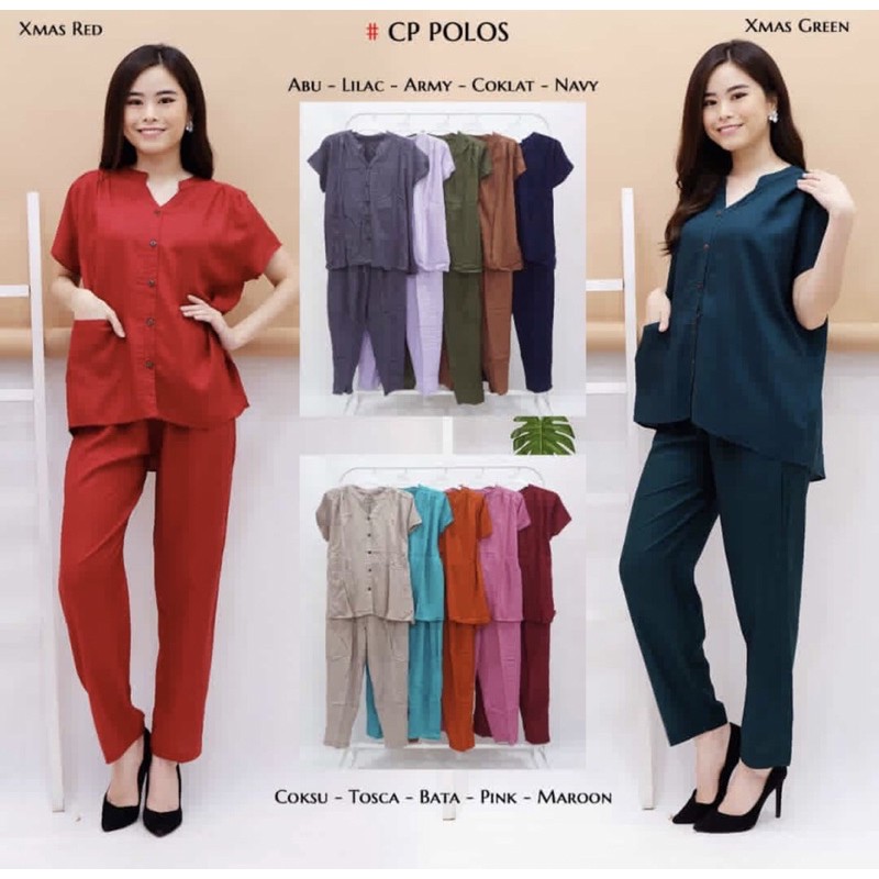 Stelan Rayon Polos  Jumbo CP / Piyama Rayon Jumbo CP / Set Rayon Jumbo CP