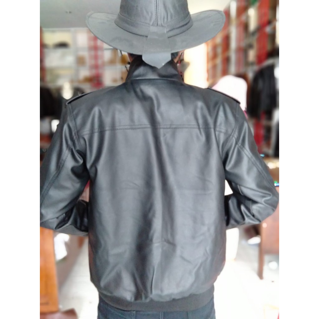 Jaket Kulit Asli Pria Elegant Brownie ARL 033 Silverstone RFLA Ariel Noah 90