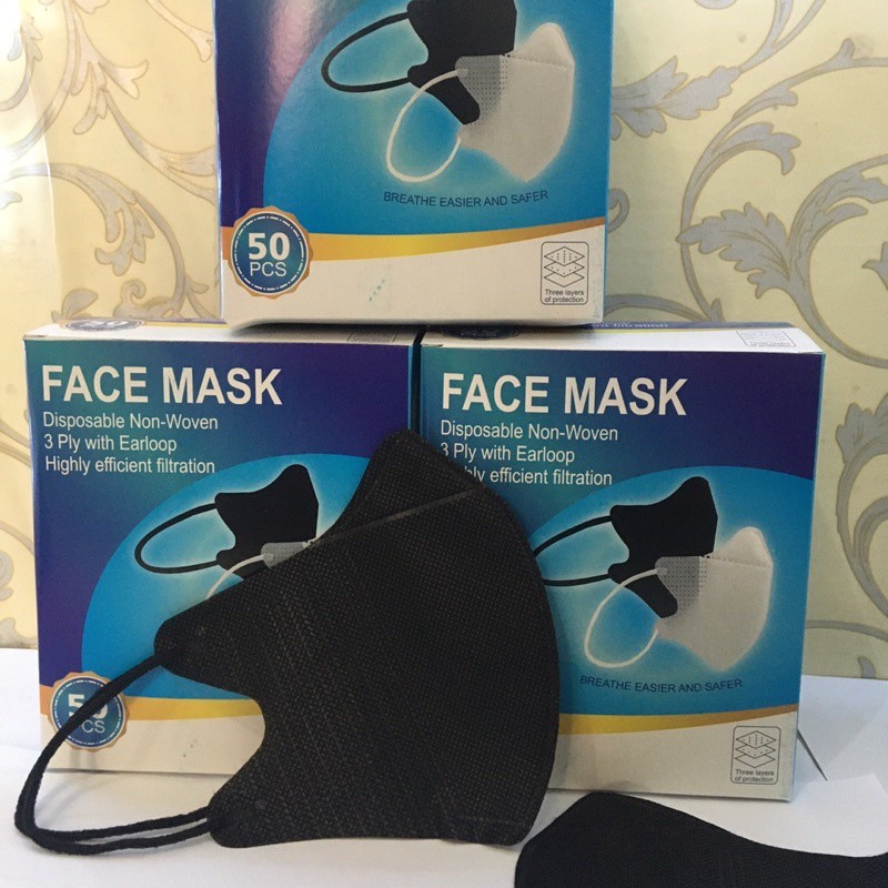 Masker Duckbill isi 50pcs DEWASA 3 Ply Original Import Berstandar internasional