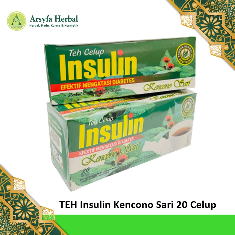 

Teh Isulin, Teh Daun Insulin, Obat Herbal Diabetes, Teh Celup Daun Insulin Kencono Sari isi 20 Celup