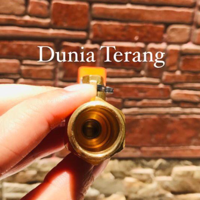 Kran Tembok Kuningan ATS 1/2'' inch 3/4'' inch Pegangan Plat Karet Drat Taman - Kran Kuningan Kran Valve Kran Bola