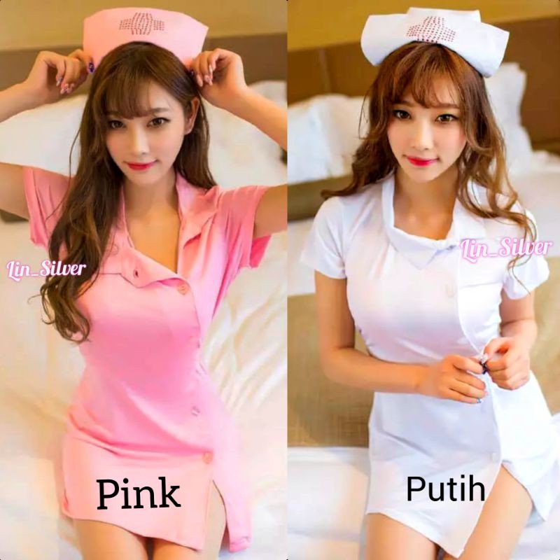 Lingerie Kostum Cosplay Suster Nurse Dokter Seksi